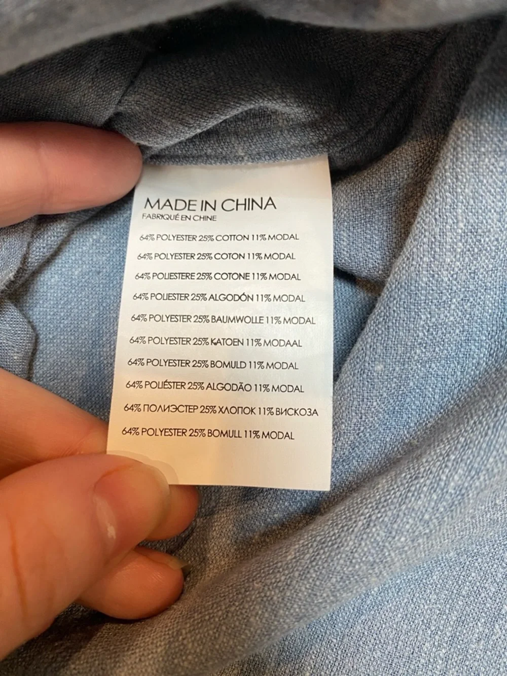 Club Monaco Men’s Light Blue Button Up Long-Sleeve Shirt, Small - Picture 11 of 13